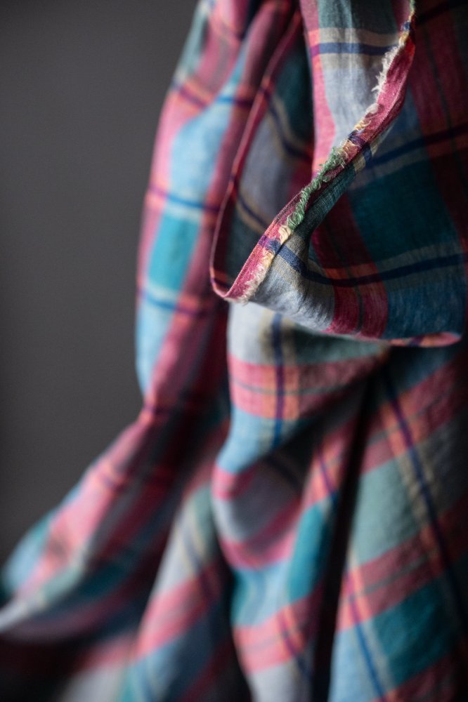 Fruit Cake Check Laundered Linen - European Import - Merchant & Mills - Simplifi Fabric