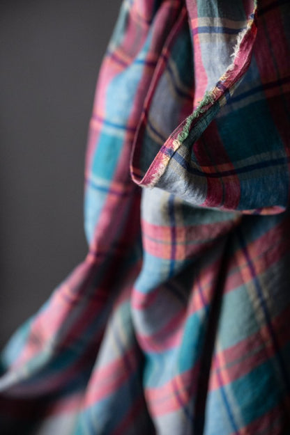 Fruit Cake Check Laundered Linen - European Import - Merchant & Mills - Simplifi Fabric