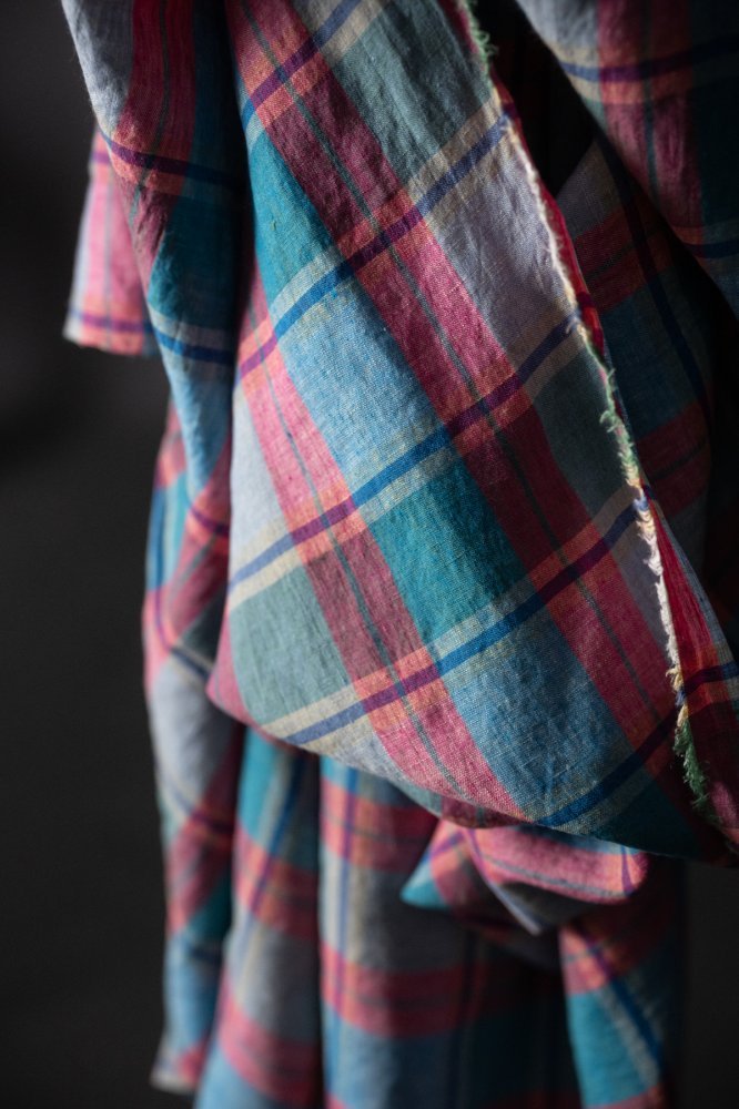 Fruit Cake Check Laundered Linen - European Import - Merchant & Mills - Simplifi Fabric