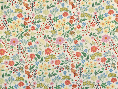 Garden Vine Denim - Ivory - Oeko - Tex 100 - Fabric Godmother - Simplifi Fabric