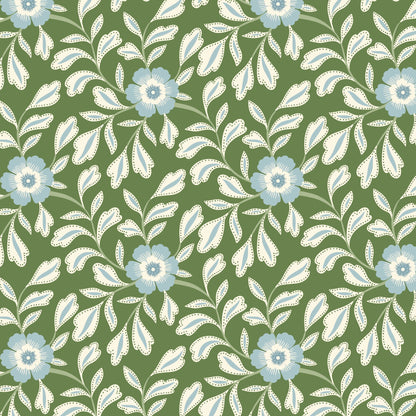 Garden Whispers - Green - Summer Garden - House Of Haricot - Cloud 9 Fabrics - Poplin - Simplifi Fabric