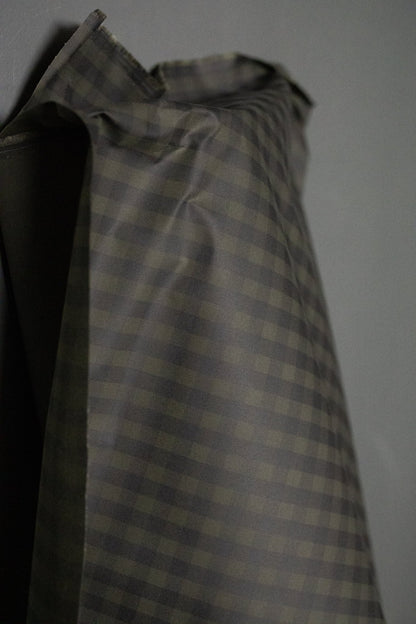 Gingham British Organic Cotton Traditional Oilskin - Scottish Green - Merchant & Mills - Simplifi Fabric