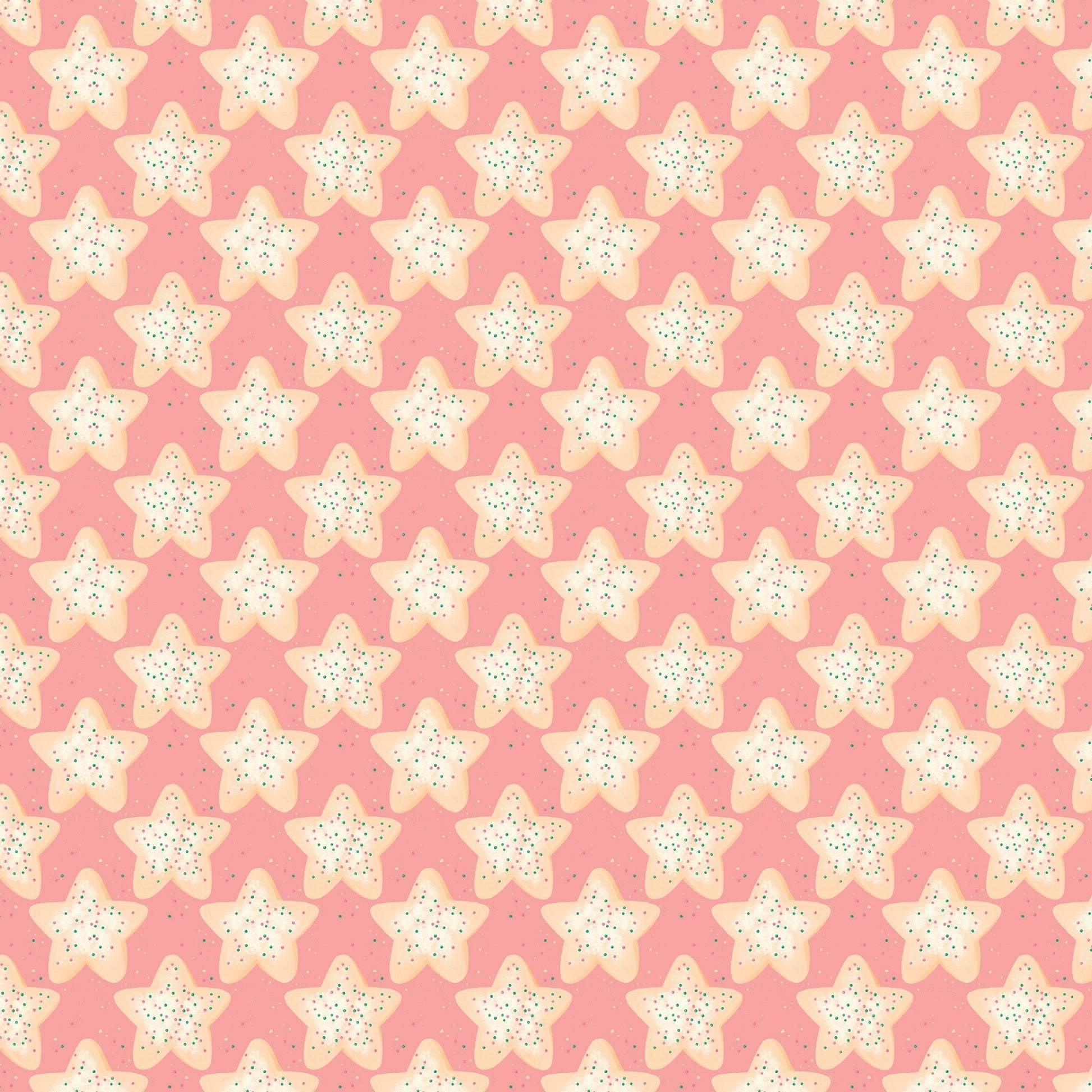 Grandmas Sugar Cookies - Bright Holiday - Charla Pettingill - Cloud 9 Fabrics - Poplin - Simplifi Fabric