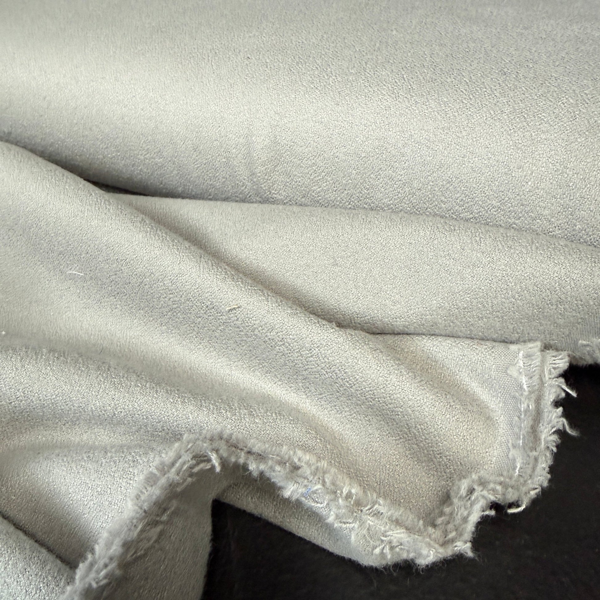 Grey Organic Cotton Flannel - Deadstock - Simplifi Fabric