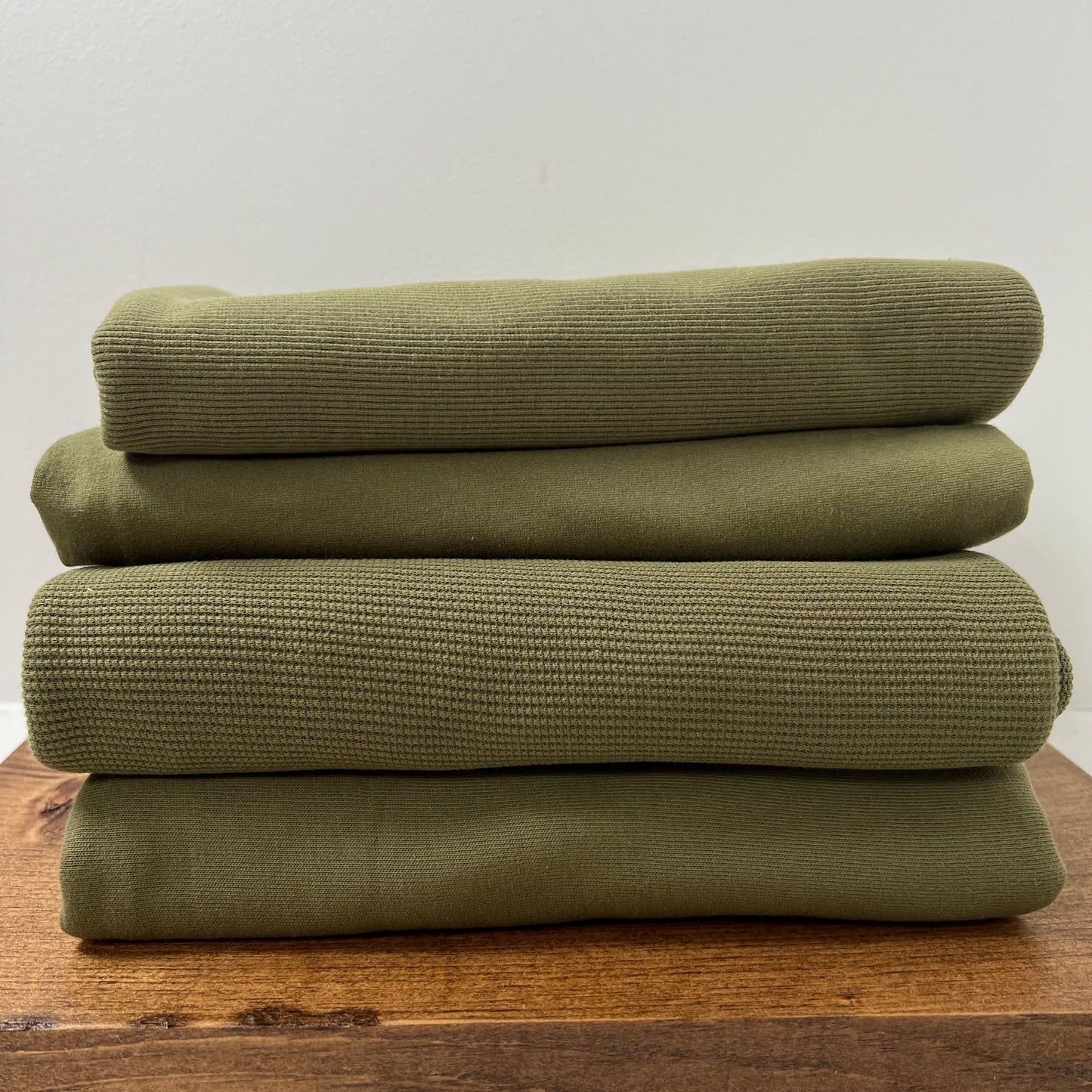 Organic Cotton Fleece 340gsm - Capulet Olive