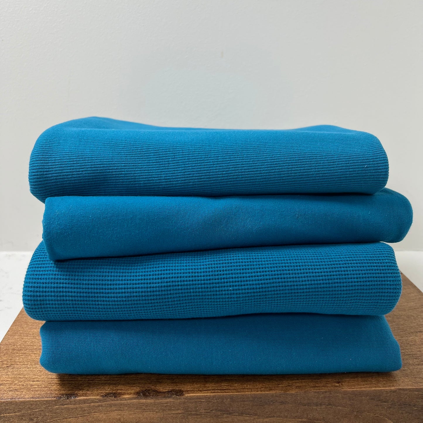 Organic Cotton Spandex Ribbing 360gsm - Seaport Blue