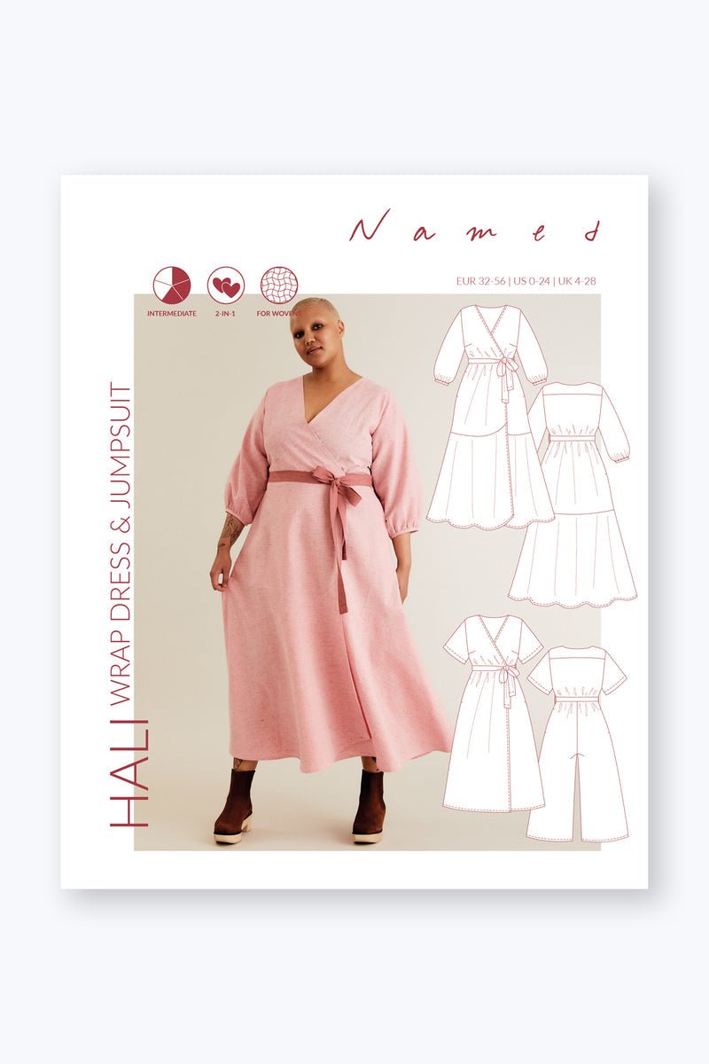 Hali Wrap + Jumpsuit - Named Clothing - Sewing Pattern - Simplifi Fabric