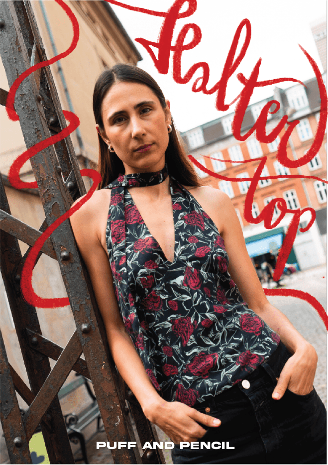 Halter Top - Paper Sewing Pattern - Puff And Pencil - Simplifi Fabric