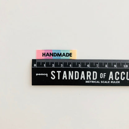 "HANDMADE" Rainbow Woven Label Pack - Kylie And The Machine - Simplifi Fabric