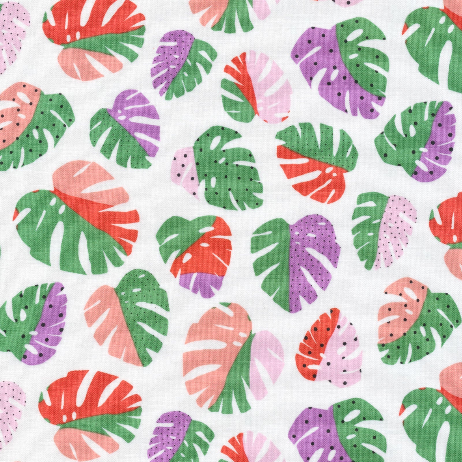 Happy Monstera - Happy Days - Brook Gossen - Cloud 9 Fabrics - Poplin - Simplifi Fabric