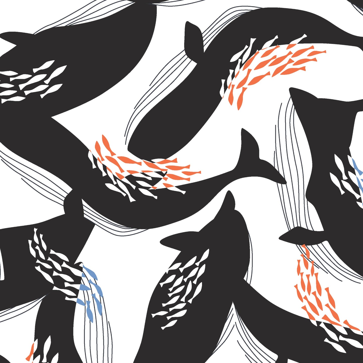 Happy Whales - Ophelia Pang - Canvas Collective - Cloud 9 Fabrics - Canvas - Simplifi Fabric