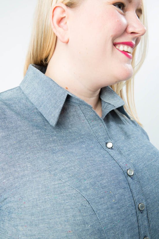 Harrison Shirt Paper Pattern - Cashmerette - Simplifi Fabric