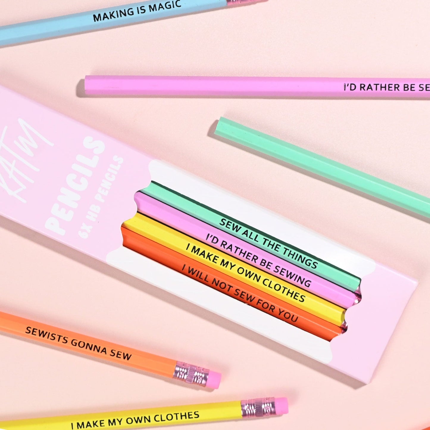 HB Pencils - 6 Pack - Kylie And The Machine - Simplifi Fabric