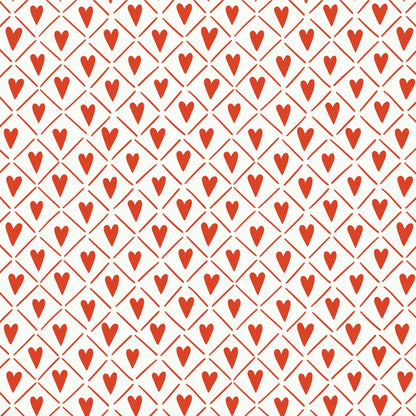 Hearts - About Love - Maria Galybina - Cloud 9 Fabrics - Poplin - Simplifi Fabric