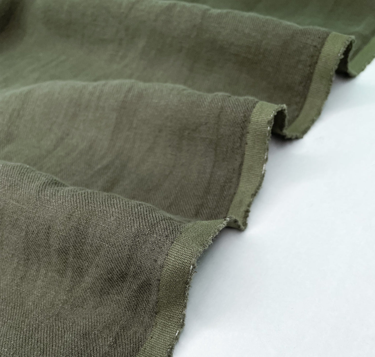 Heavy Sand - Washed Linen Twill - Bark - Simplifi Fabric