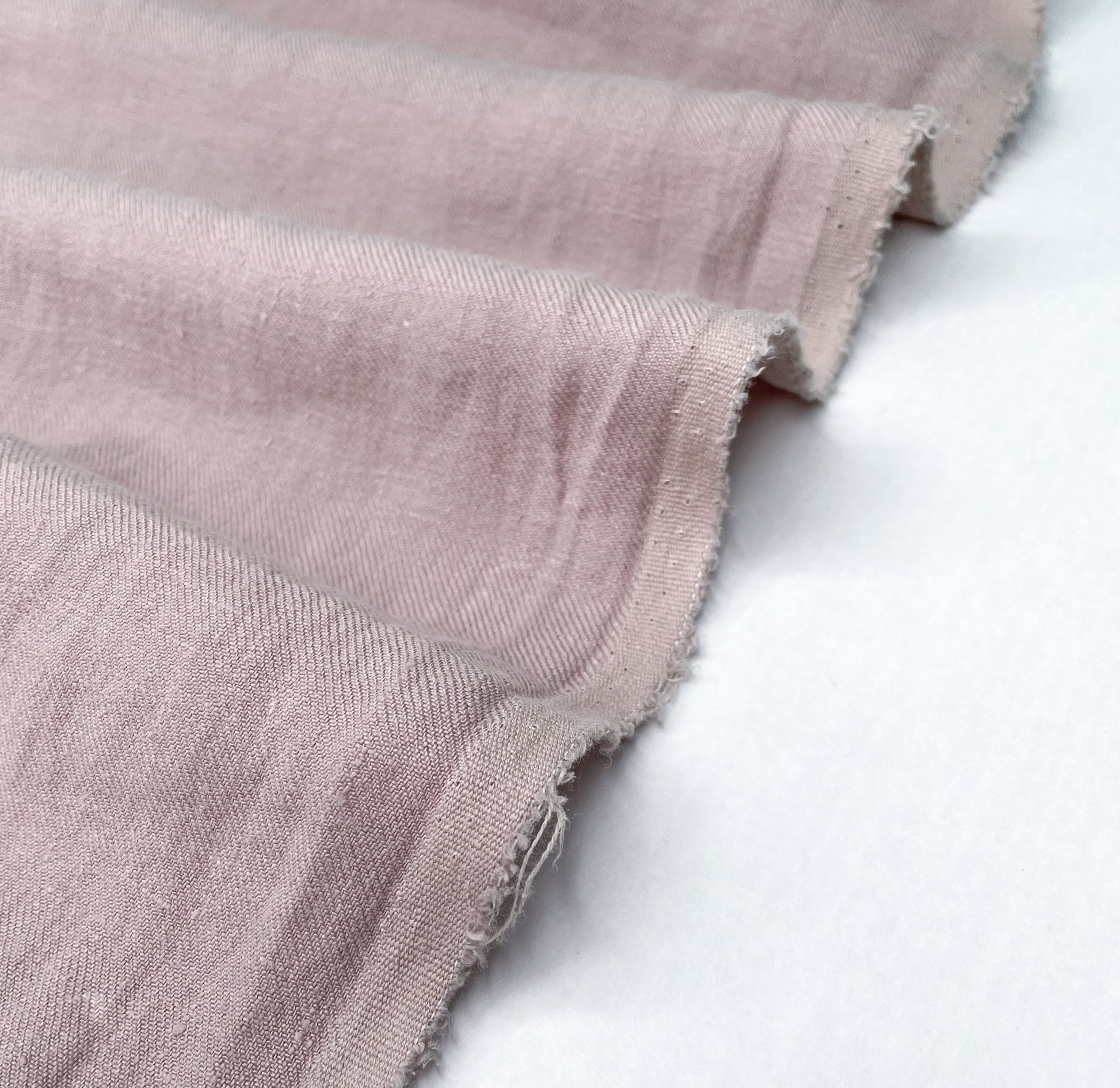 Heavy Sand - Washed Linen Twill - Petal - Simplifi Fabric