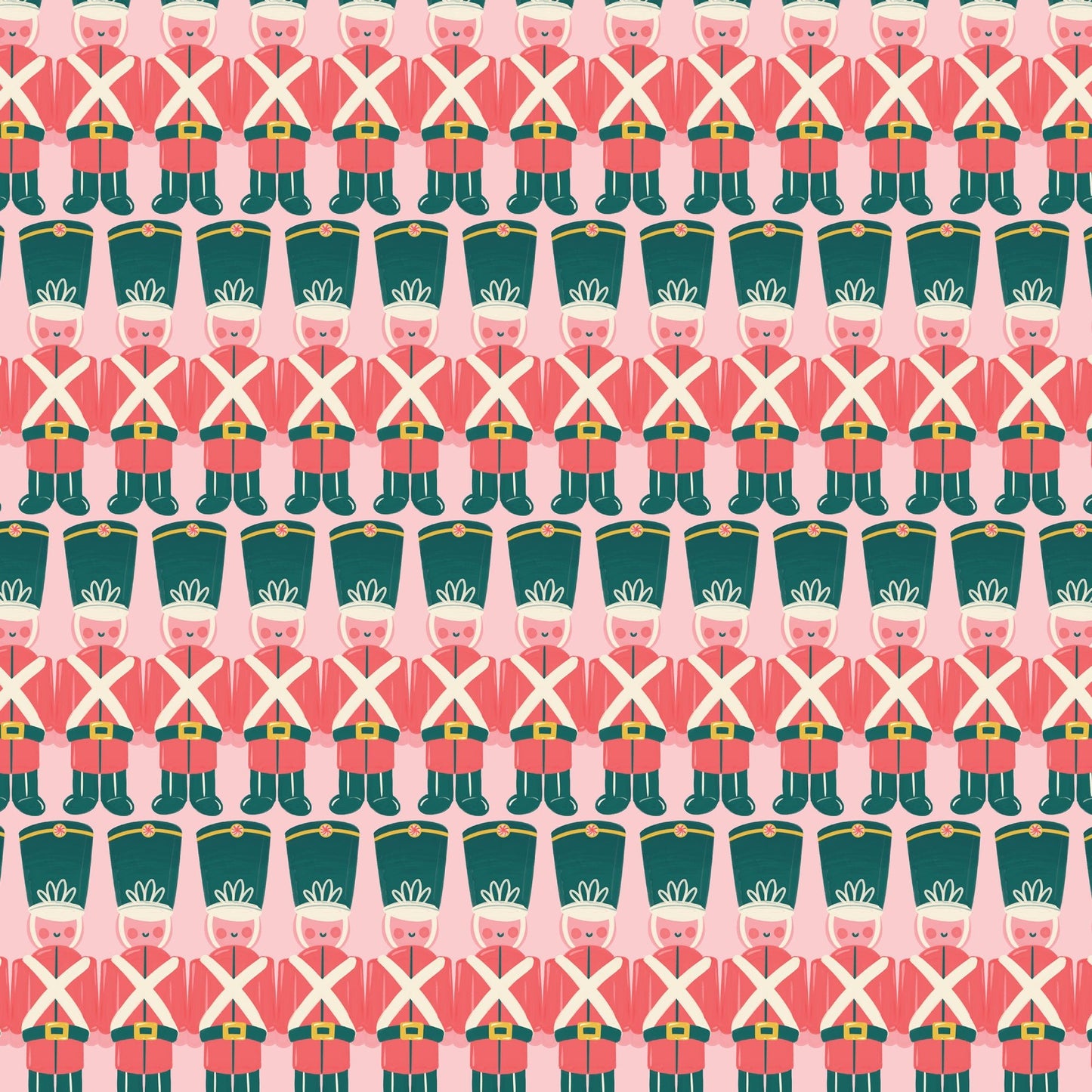Heirloom Toy Soldiers - Bright Holiday - Charla Pettingill - Cloud 9 Fabrics - Poplin - Simplifi Fabric