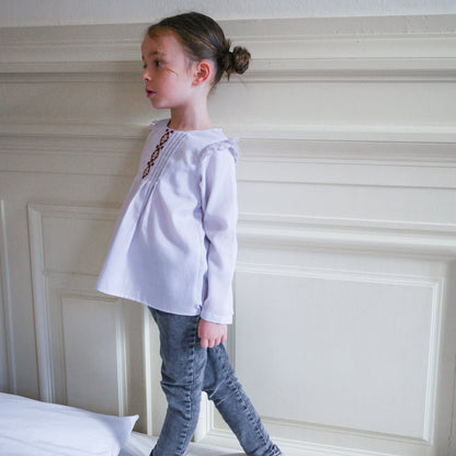 Hellebore Blouse Sewing Pattern - Girl 3/12Y - Ikatee - Simplifi Fabric