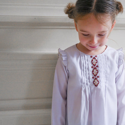 Hellebore Blouse Sewing Pattern - Girl 3/12Y - Ikatee - Simplifi Fabric