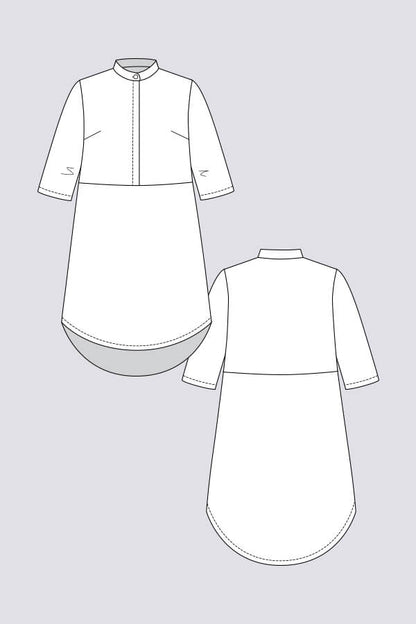 Helmi Tunic Dress + Trench Blouse - Named Clothing - Sewing Pattern - Simplifi Fabric