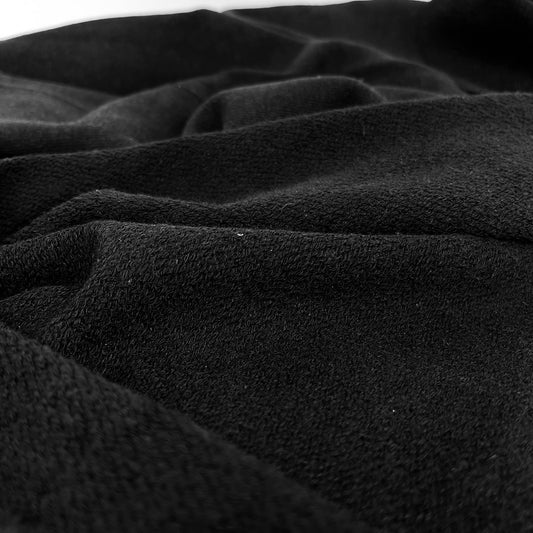 Hemp Organic Cotton Terry Black - 340gsm - Simplifi Fabric