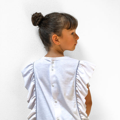 Hibiscus Blouse & T-Shirt Sewing Pattern - Girl 3/12Y - Ikatee - Simplifi Fabric