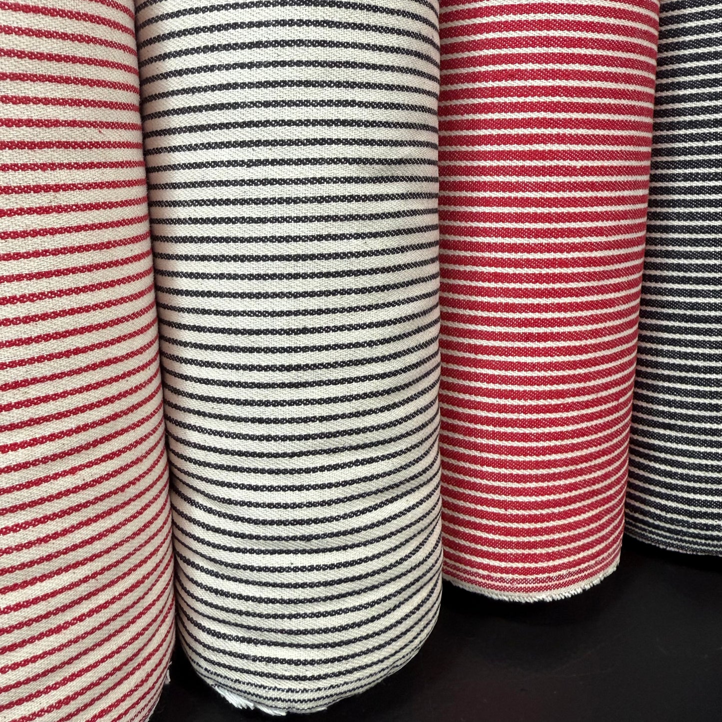 Striped Hickory - Japanese Import - Natural White/Black Stripe