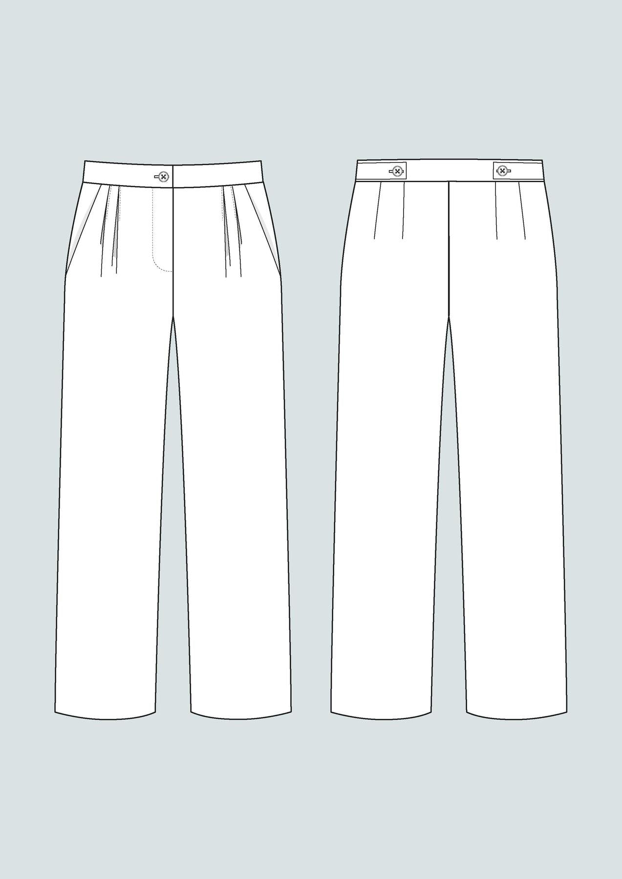 High - Waisted Trouser Pattern - The Assembly Line - Simplifi Fabric