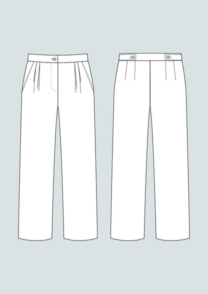 High - Waisted Trouser Pattern - The Assembly Line - Simplifi Fabric