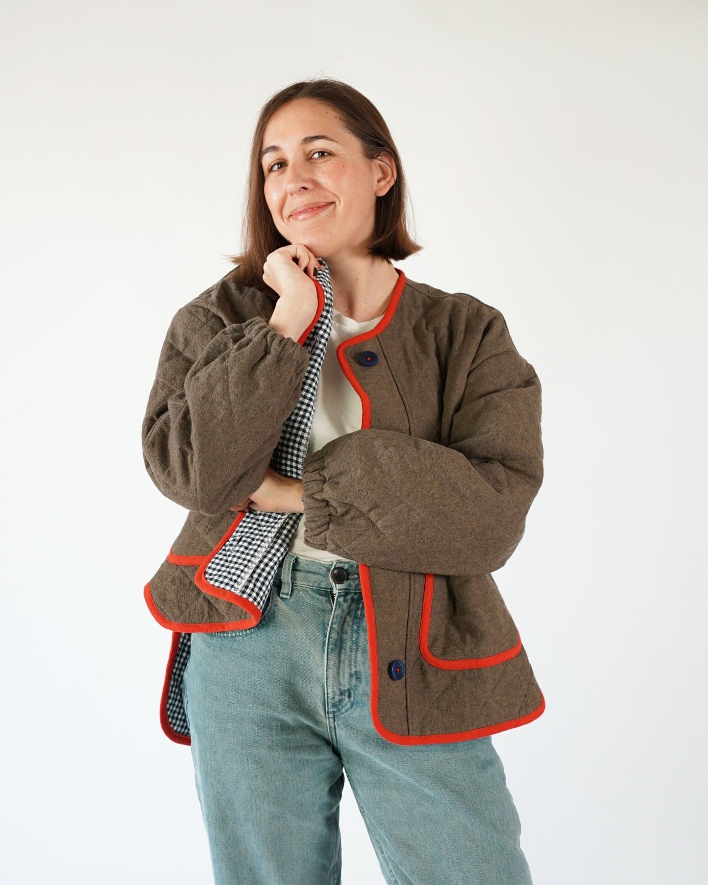 Homebody Quilted Jacket PDF Pattern - Matchy Matchy Sewing Club - Simplifi Fabric