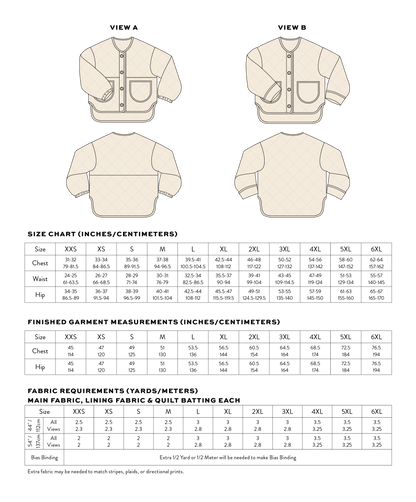 Homebody Quilted Jacket PDF Pattern - Matchy Matchy Sewing Club - Simplifi Fabric