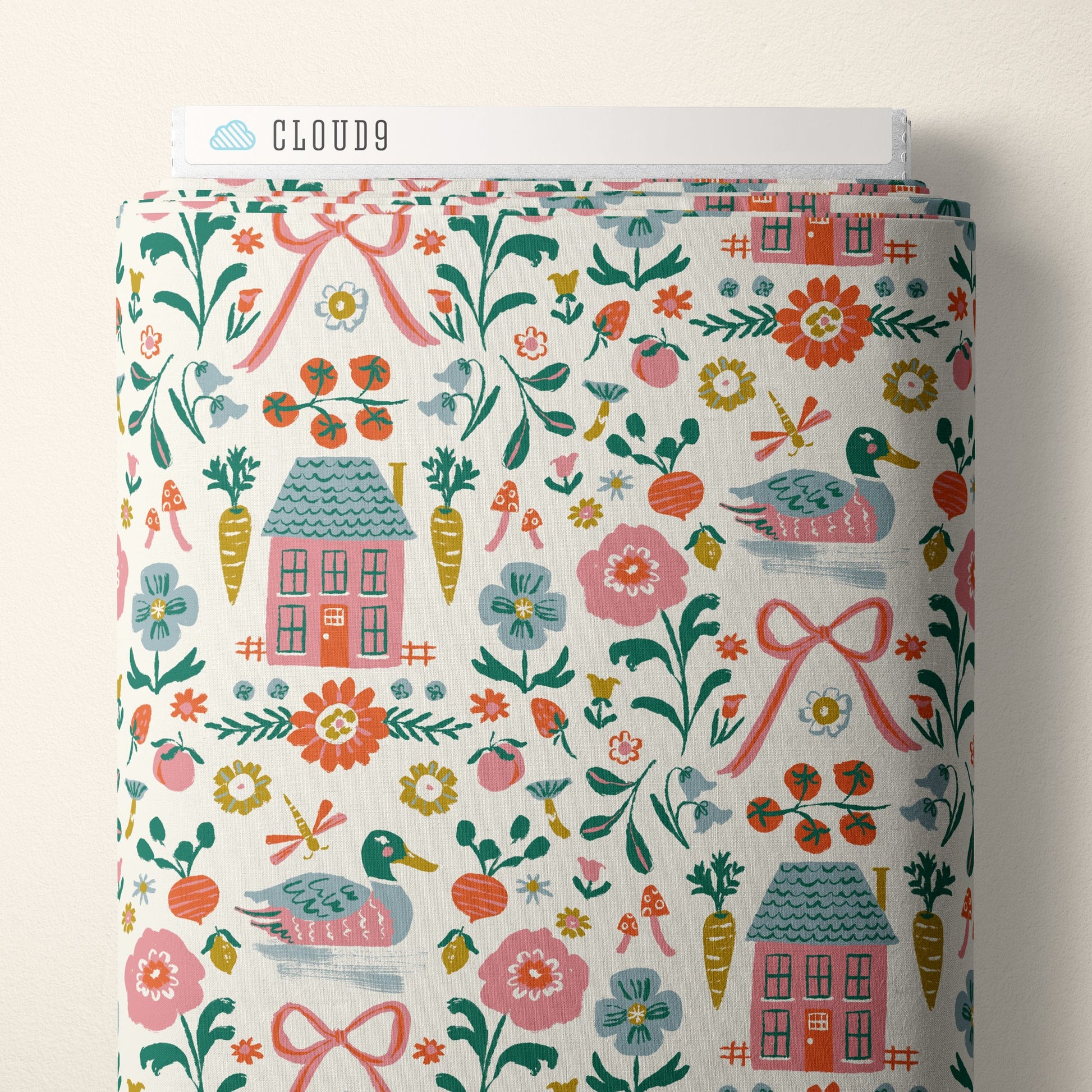 Homestead - Ivory - Happy Homestead - Samantha Johnson - Cloud 9 Fabrics - Poplin - Simplifi Fabric