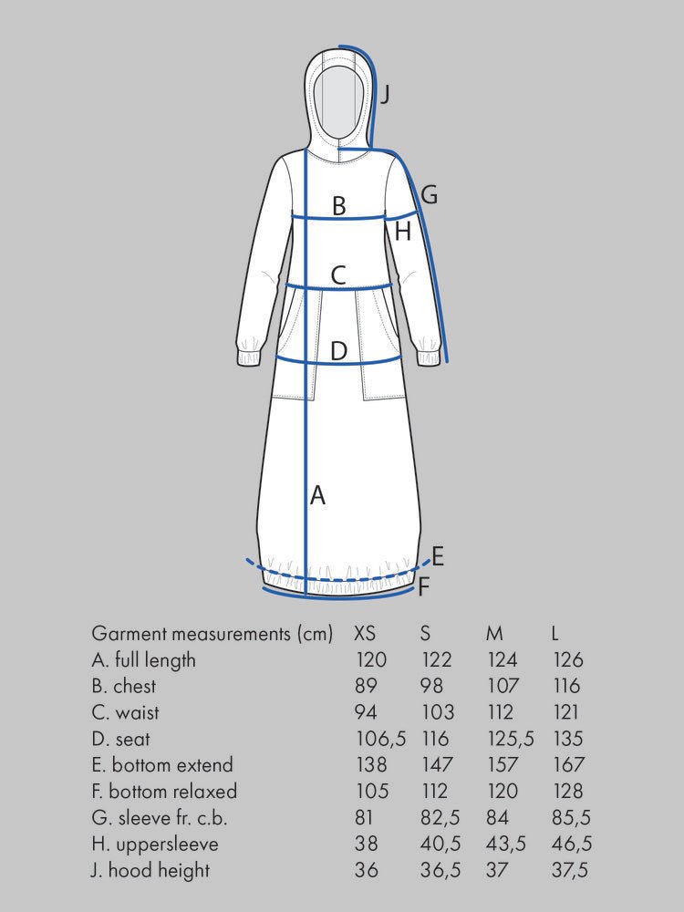 Hoodie Dress Pattern - The Assembly Line - Simplifi Fabric