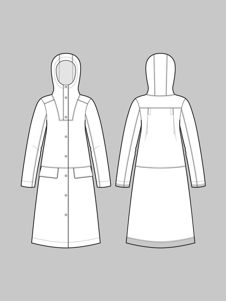 Hoodie Parka Pattern - The Assembly Line - Simplifi Fabric