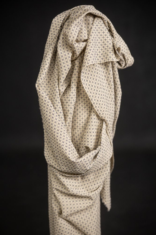 Hope Blues Cross Stitch Indian Cotton - Merchant & Mills - Simplifi Fabric