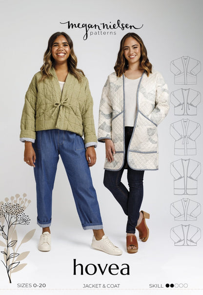 Hovea Jacket & Coat - Megan Nielsen Patterns - Sewing Pattern (2 sizes) - Simplifi Fabric