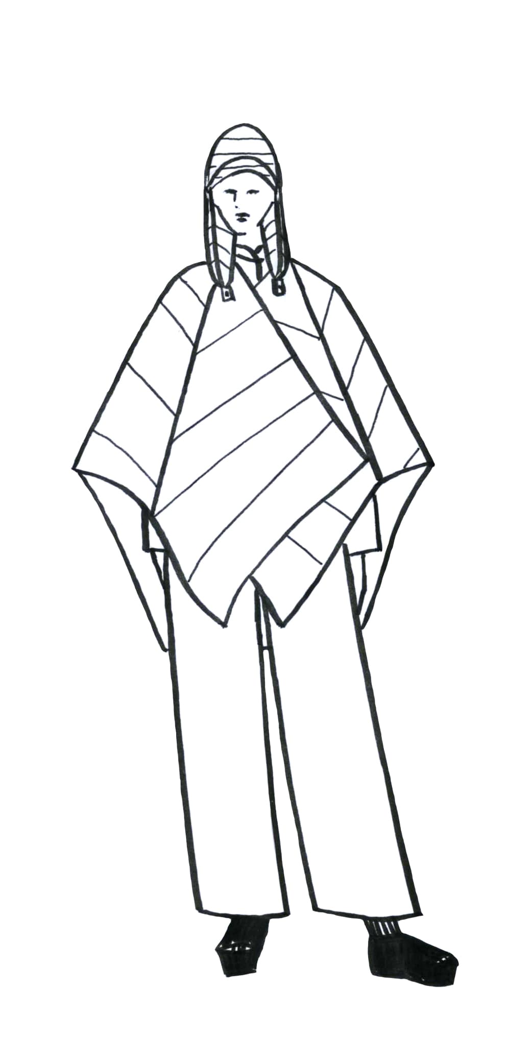 HUG Cape by Mila Moises PDF Sewing Pattern - TAUKO - Simplifi Fabric