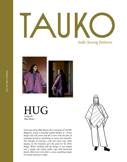 HUG Cape by Mila Moises PDF Sewing Pattern - TAUKO - Simplifi Fabric