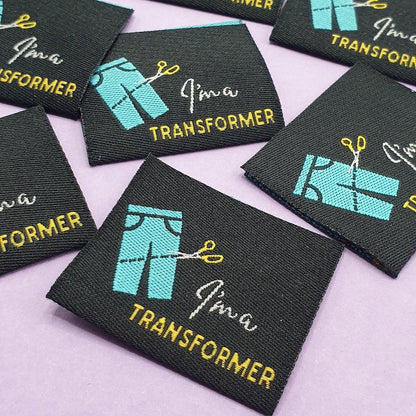 "I AM A TRANSFORMER" Woven Label Pack - Sew Anonymous - Simplifi Fabric