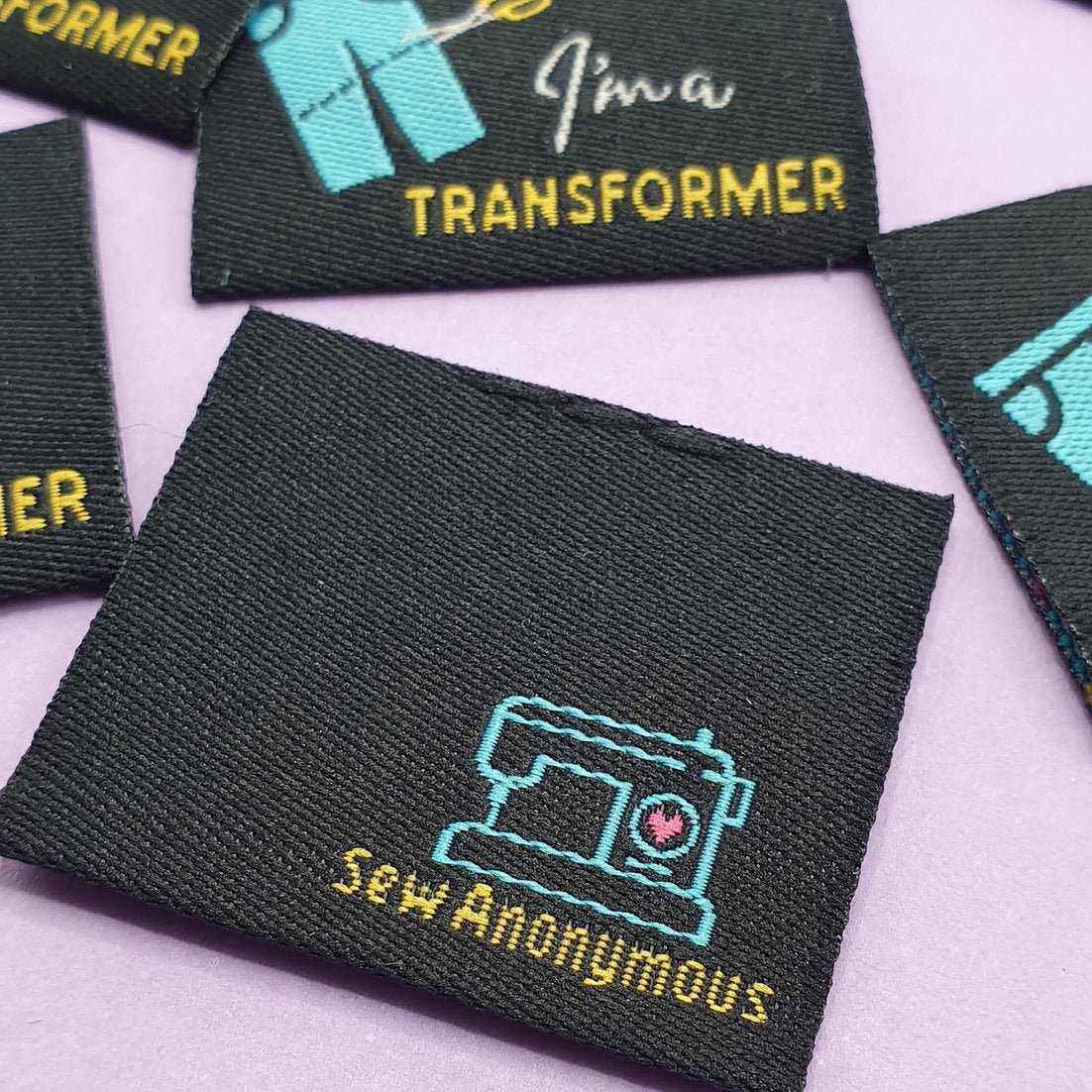 "I AM A TRANSFORMER" Woven Label Pack - Sew Anonymous - Simplifi Fabric