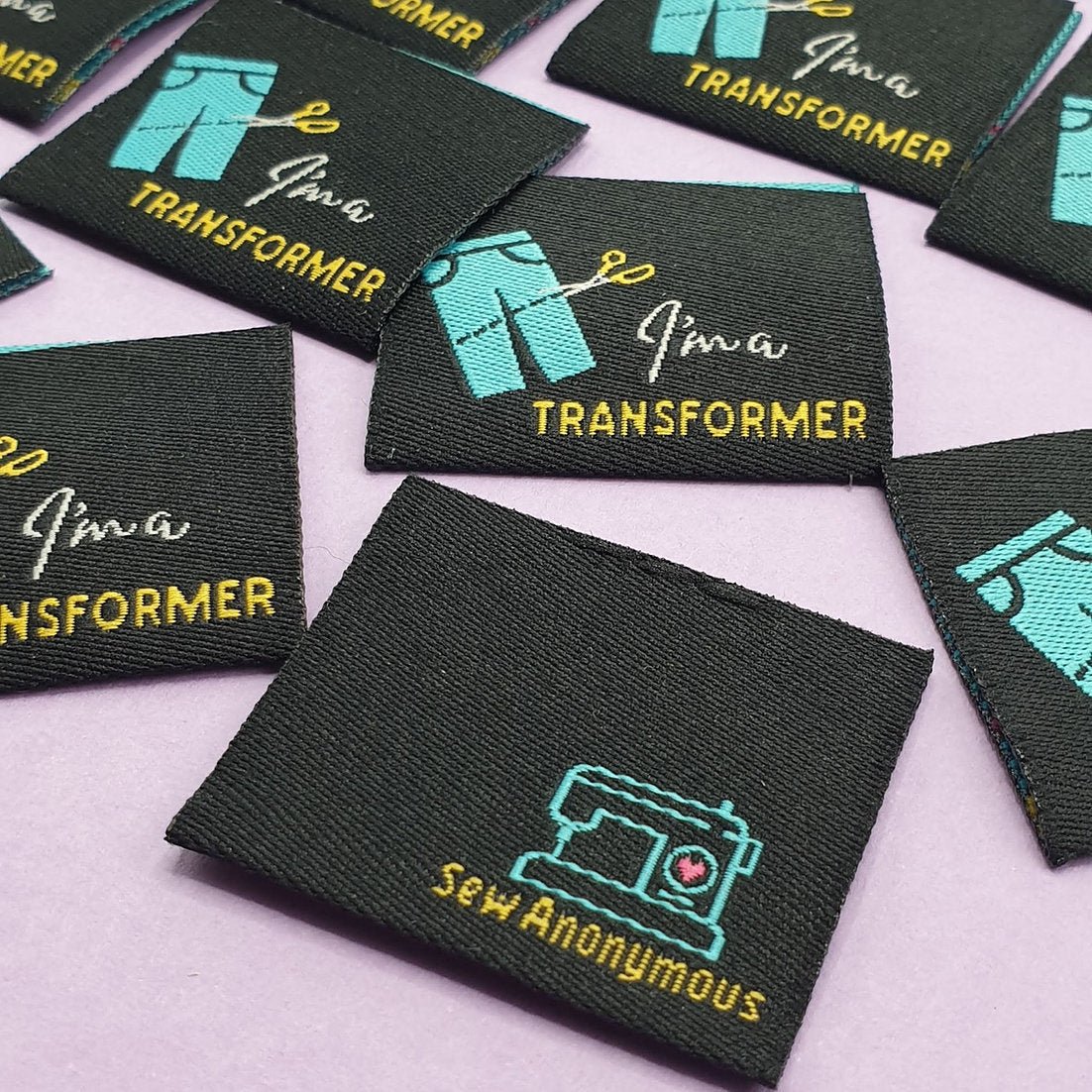 "I AM A TRANSFORMER" Woven Label Pack - Sew Anonymous - Simplifi Fabric