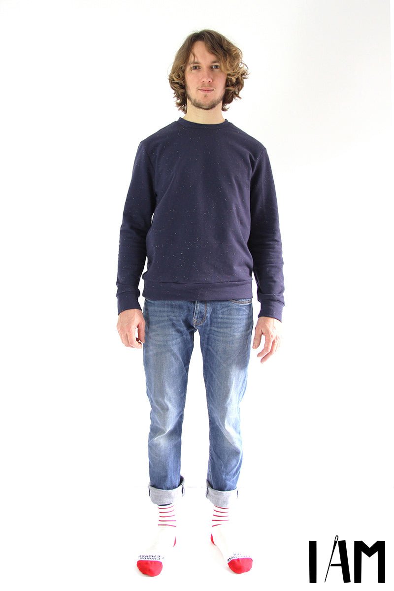 I am APOLLON (Mens) - Classic Sweatshirt Pattern - I AM PATTERNS - Simplifi Fabric