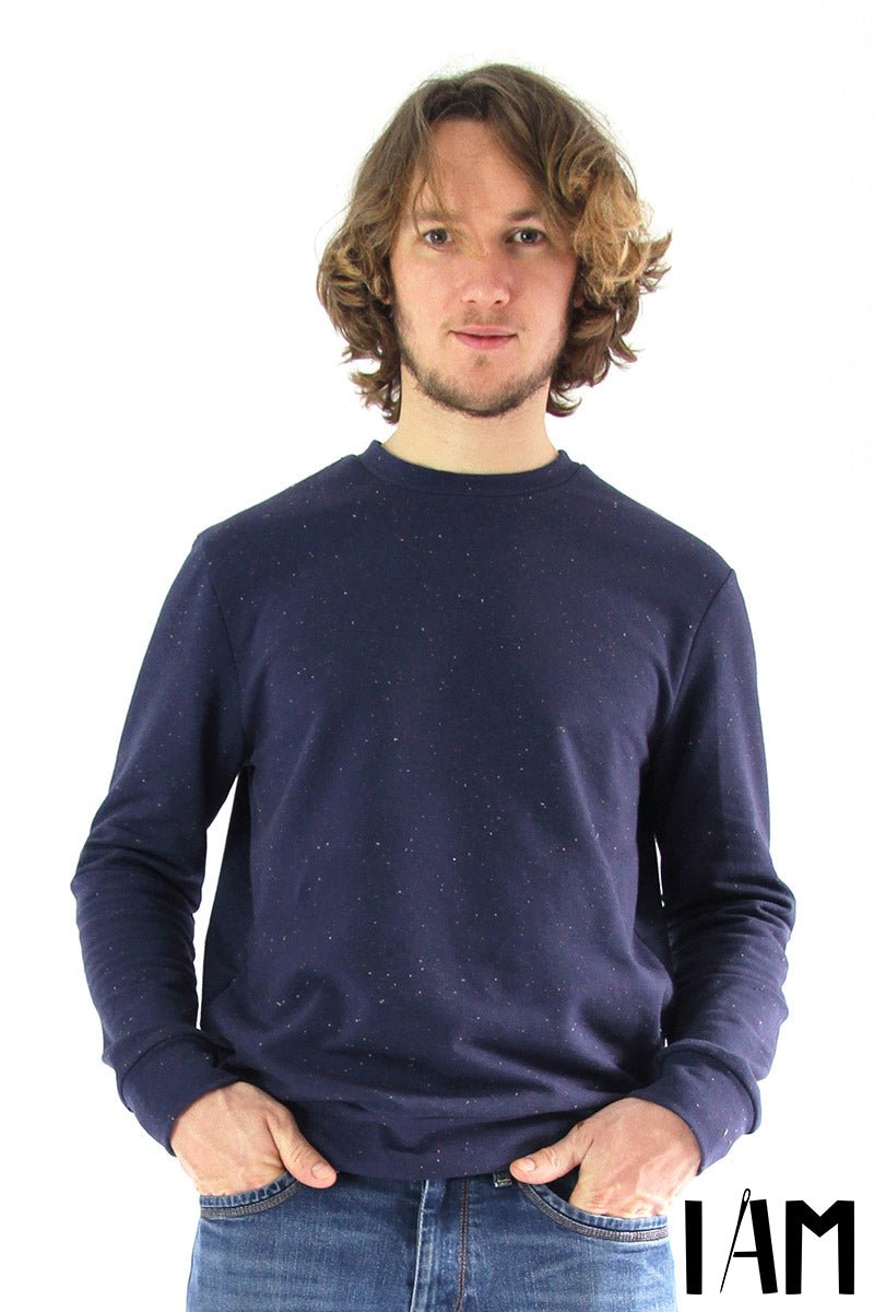 I am APOLLON (Mens) - Classic Sweatshirt Pattern - I AM PATTERNS - Simplifi Fabric