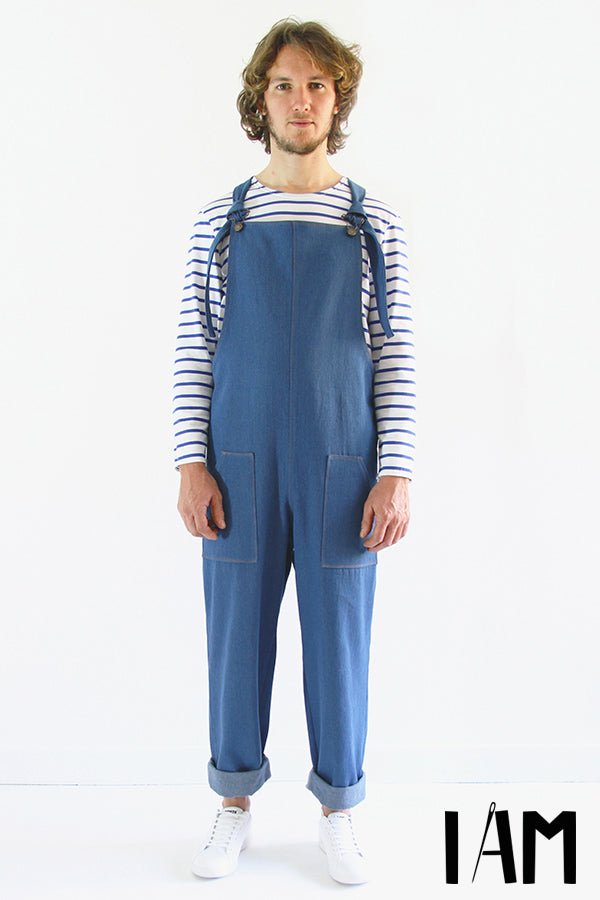 I am COLIBRI (Mens) - Classic Overalls Pattern - I AM PATTERNS - Simplifi Fabric