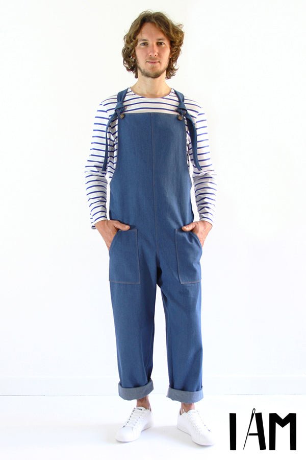 I am COLIBRI (Mens) - Classic Overalls Pattern - I AM PATTERNS - Simplifi Fabric