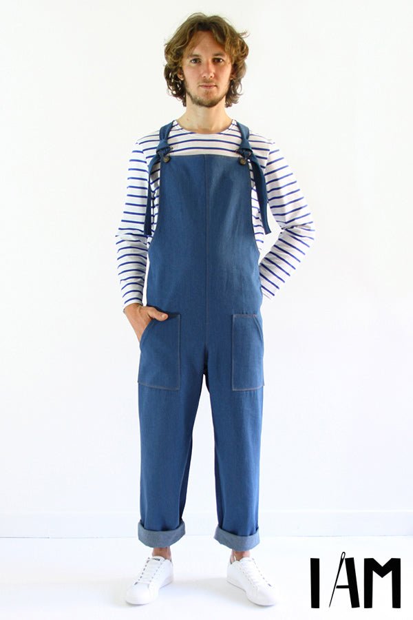 I am COLIBRI (Mens) - Classic Overalls Pattern - I AM PATTERNS - Simplifi Fabric