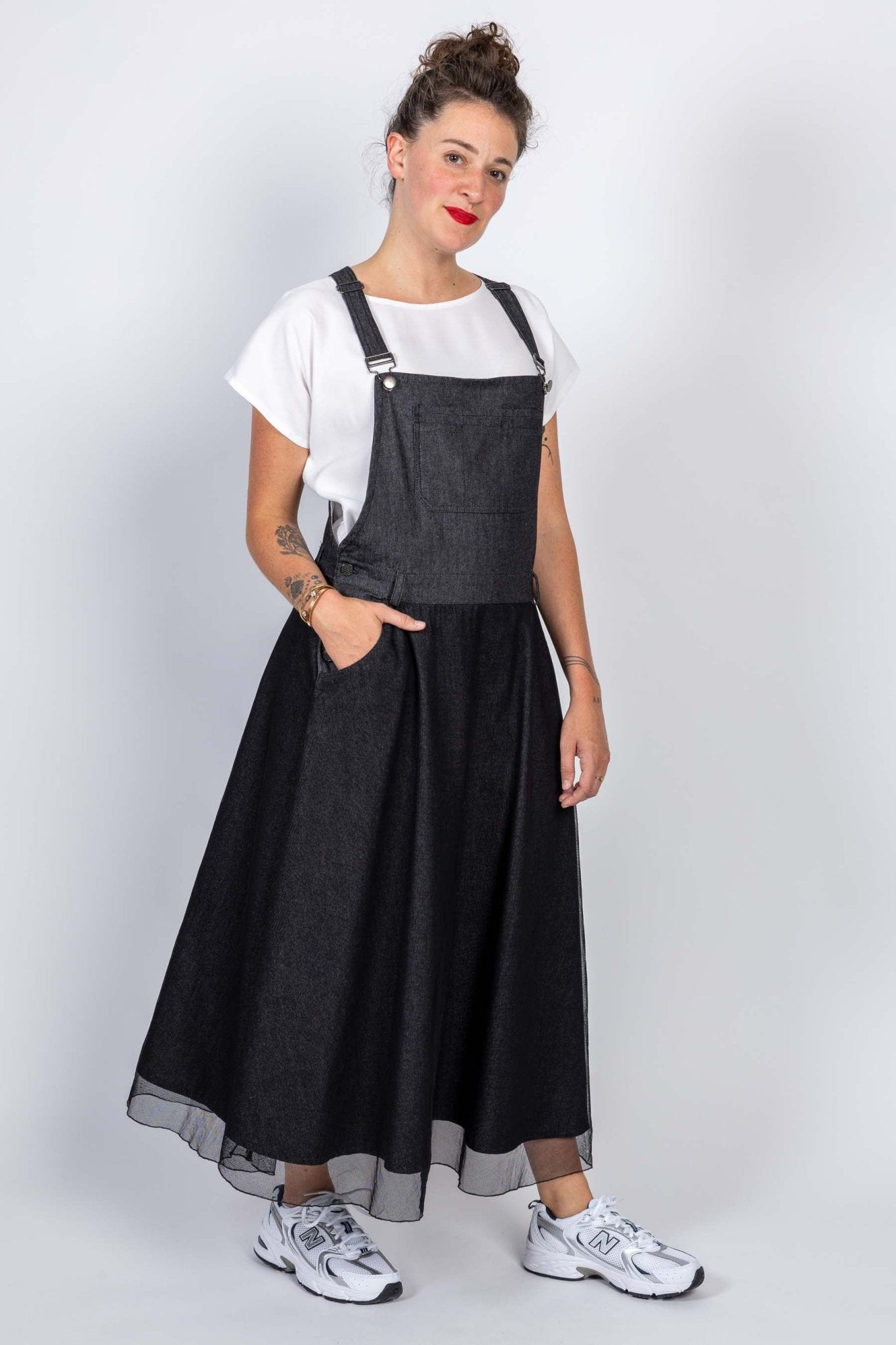 I am CRYSTAL - Pinafore Dress Pattern - I AM PATTERNS - Simplifi Fabric