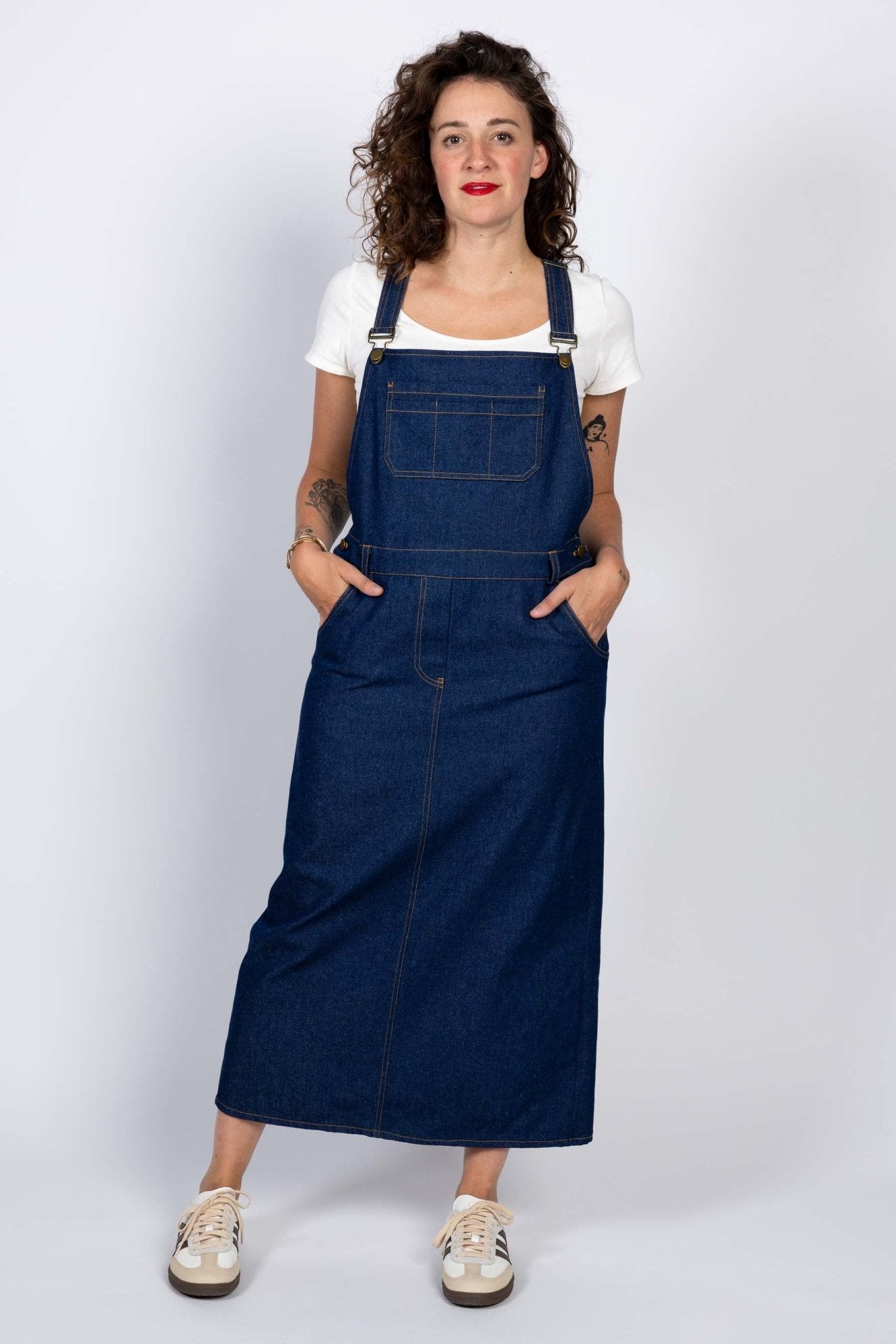 I am CRYSTAL - Pinafore Dress Pattern - I AM PATTERNS - Simplifi Fabric