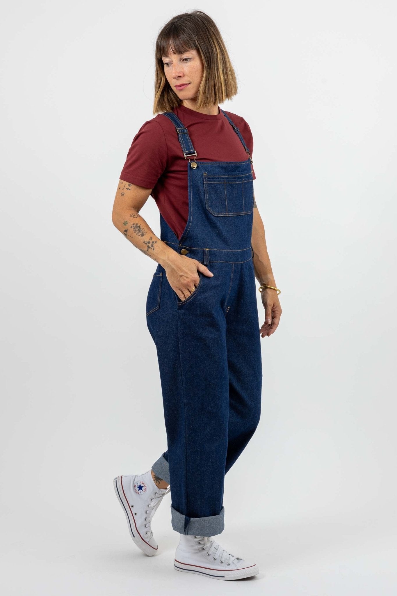 I am DIAMOND - Overalls Pattern - I AM PATTERNS - Simplifi Fabric