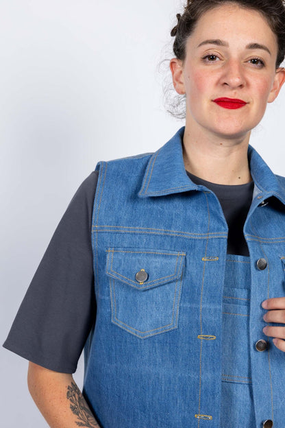 I am GOLD - Denim Jacket Pattern - I AM PATTERNS - Simplifi Fabric